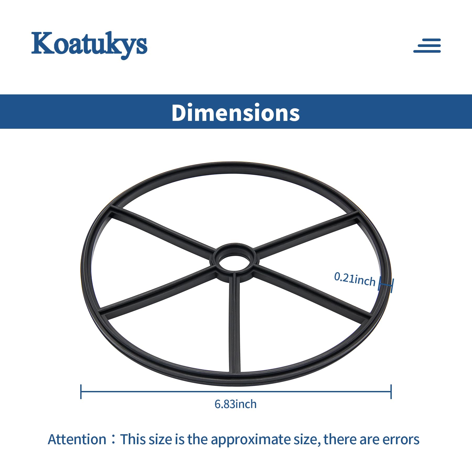 Amazon.com : Koatukys 271148 2-Inch Diverter 5 Spoke Gasket
